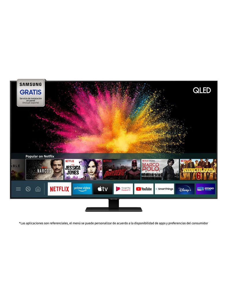 QLED Samsung 55'' Q80T 4K UHD-0