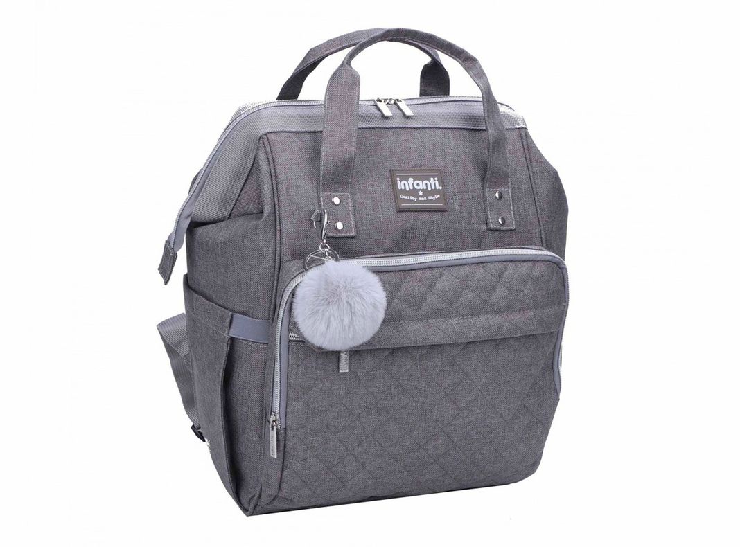 Mochila Pañalera Open Gris