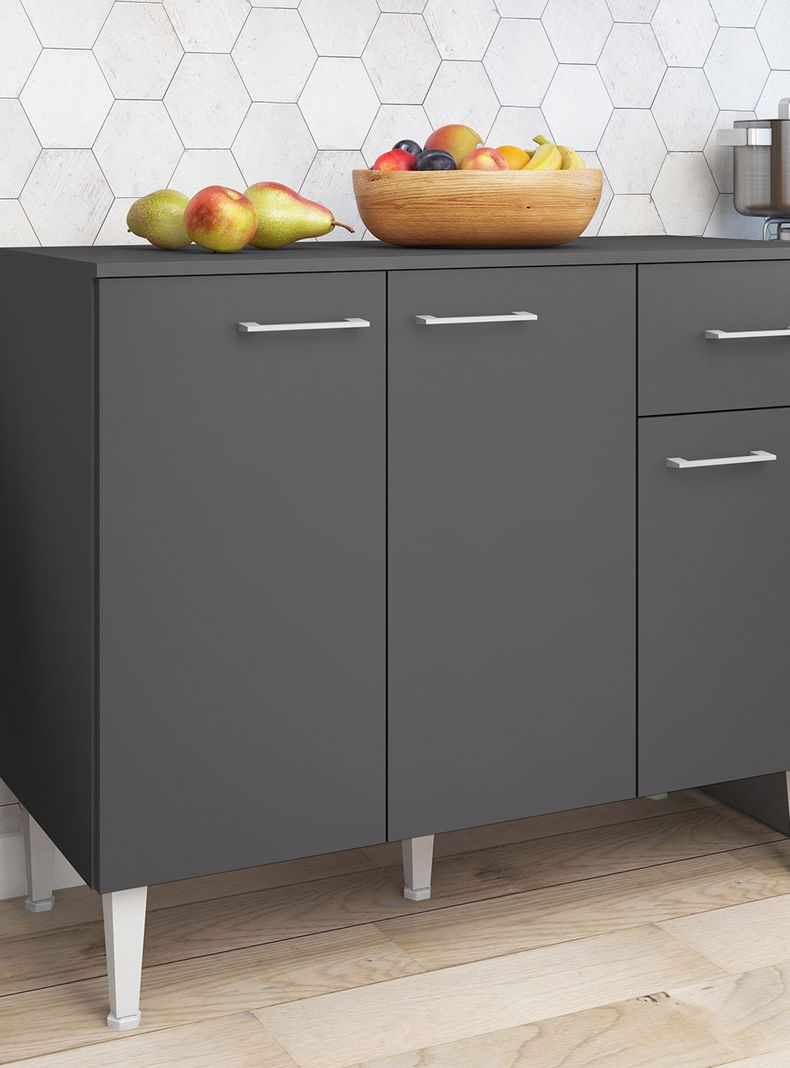 Mueble Base Evandro 3 Puertas 1 Cajón-4