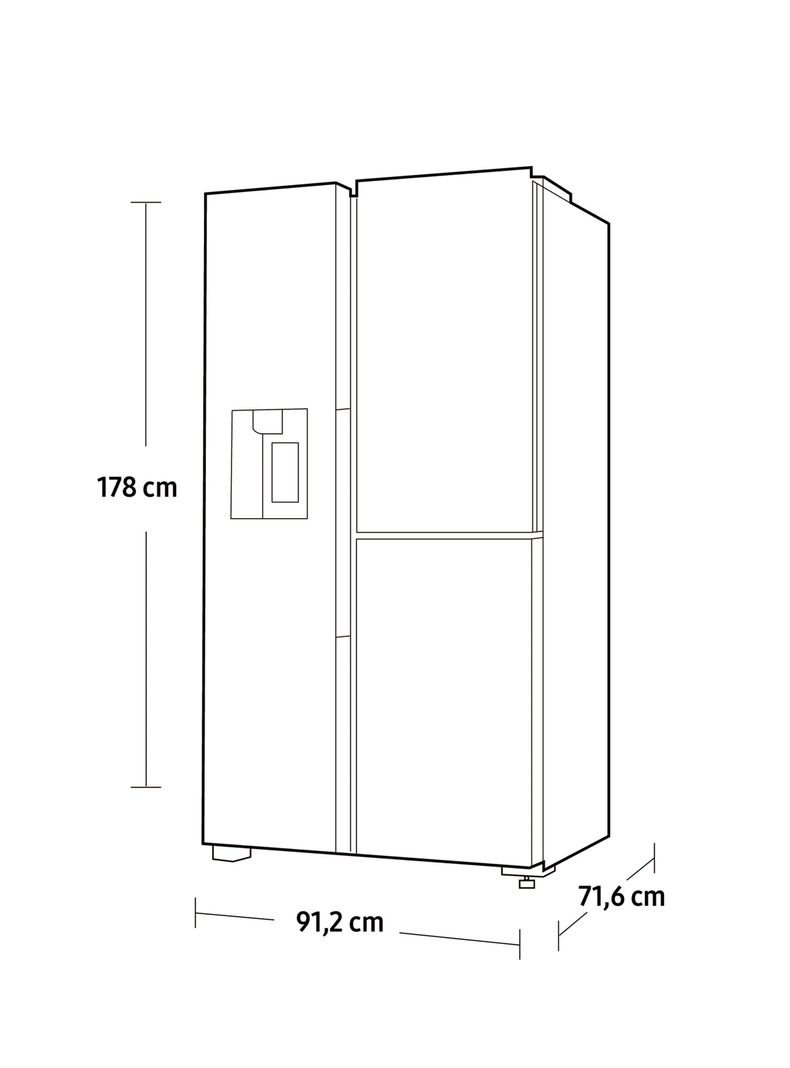 Refrigerador Side by Side Samsung No Frost 604 Litros RS68N8670B1ZS-8