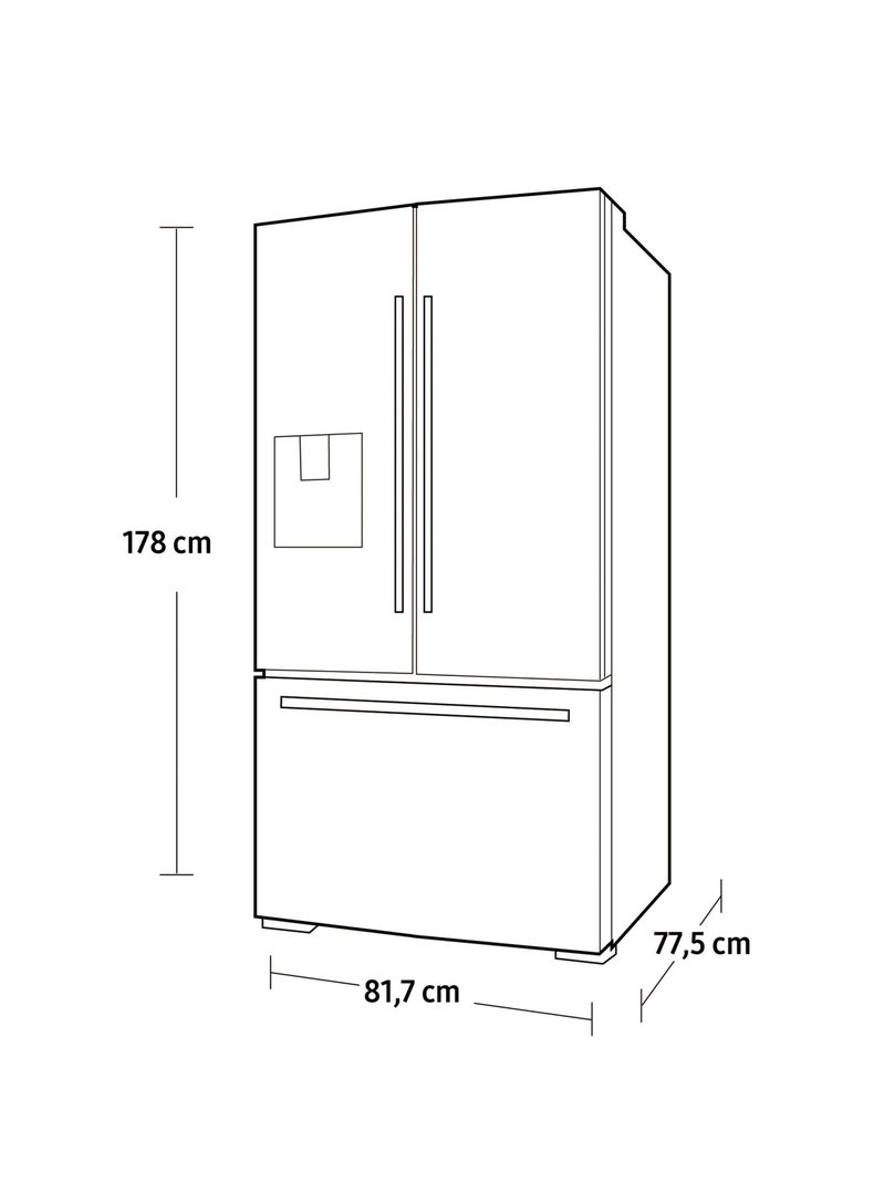 Refrigerador Side By Side Samsung No Frost 435 Litros RF62QESGZS-3