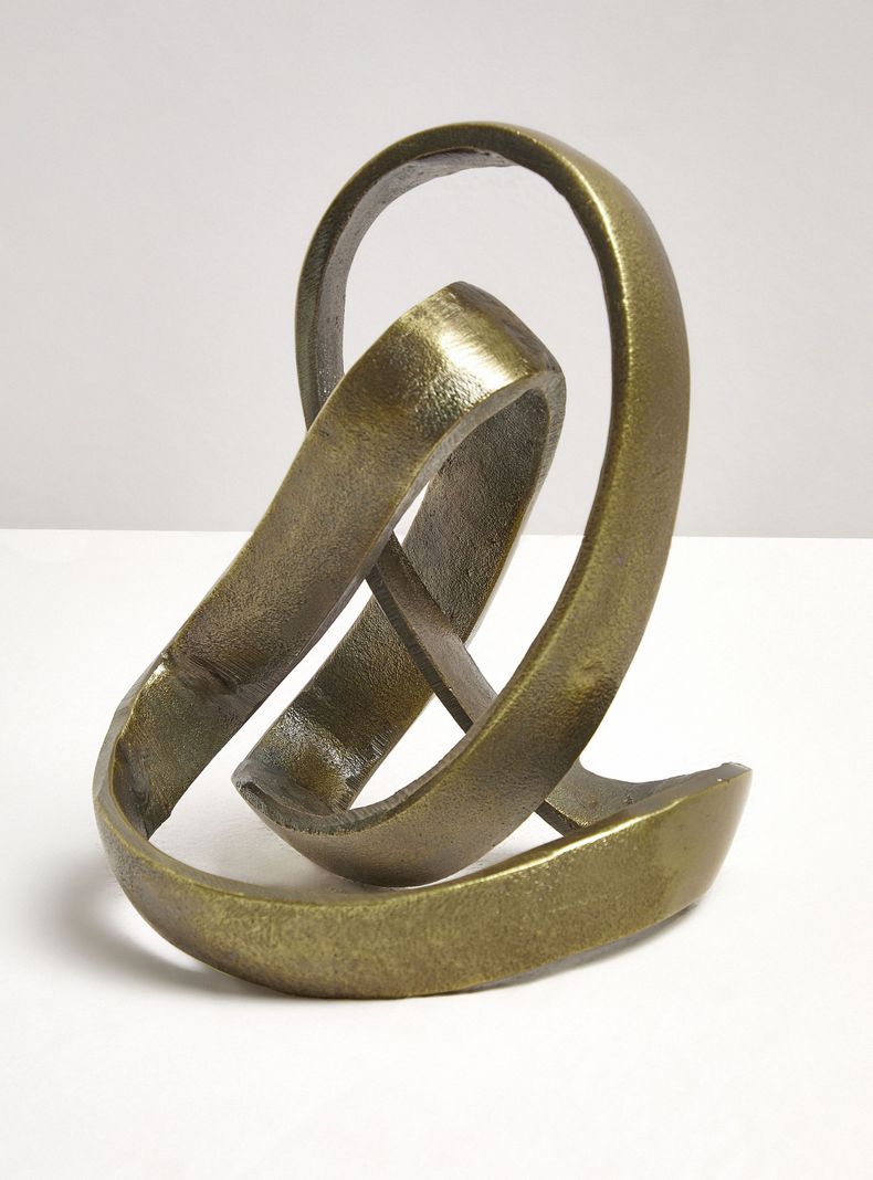 Adorno 23x13 cm Nudo bronce-1