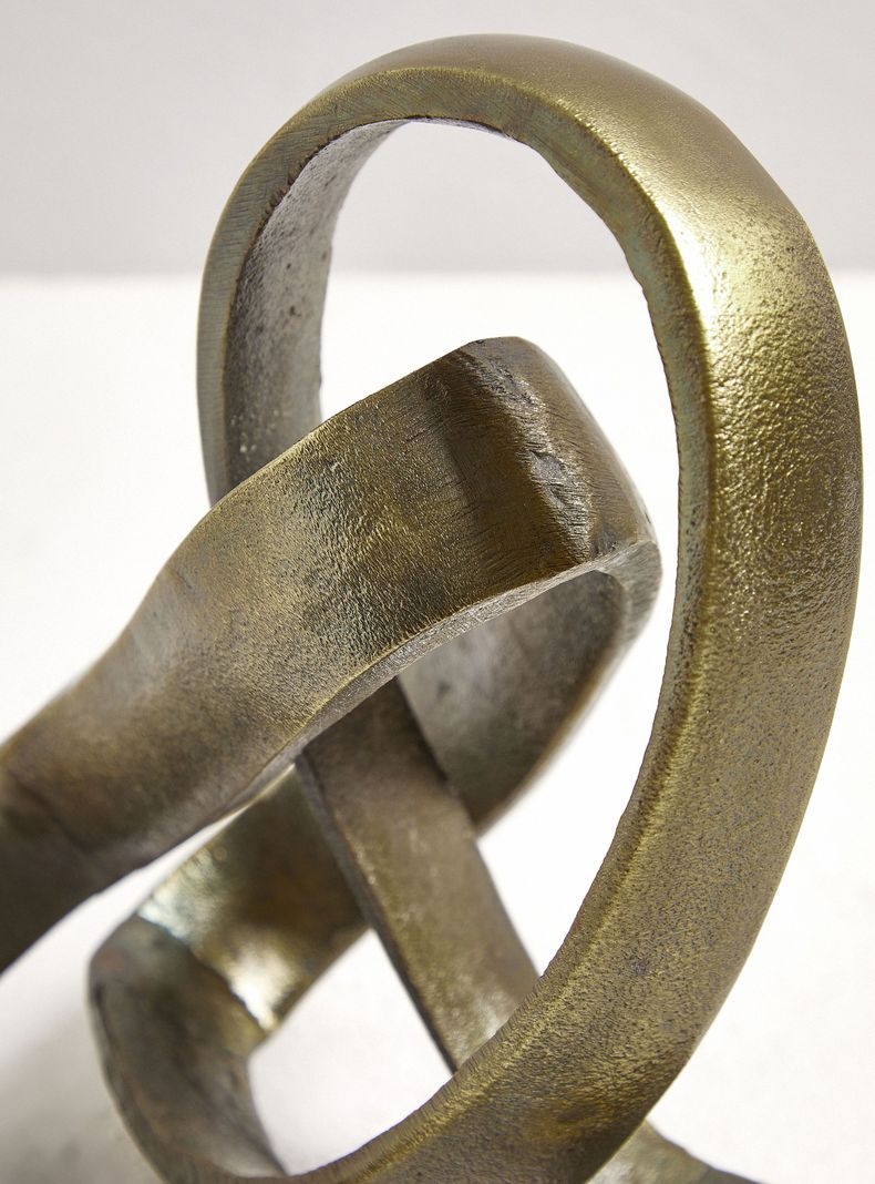 Adorno 23x13 cm Nudo bronce-4