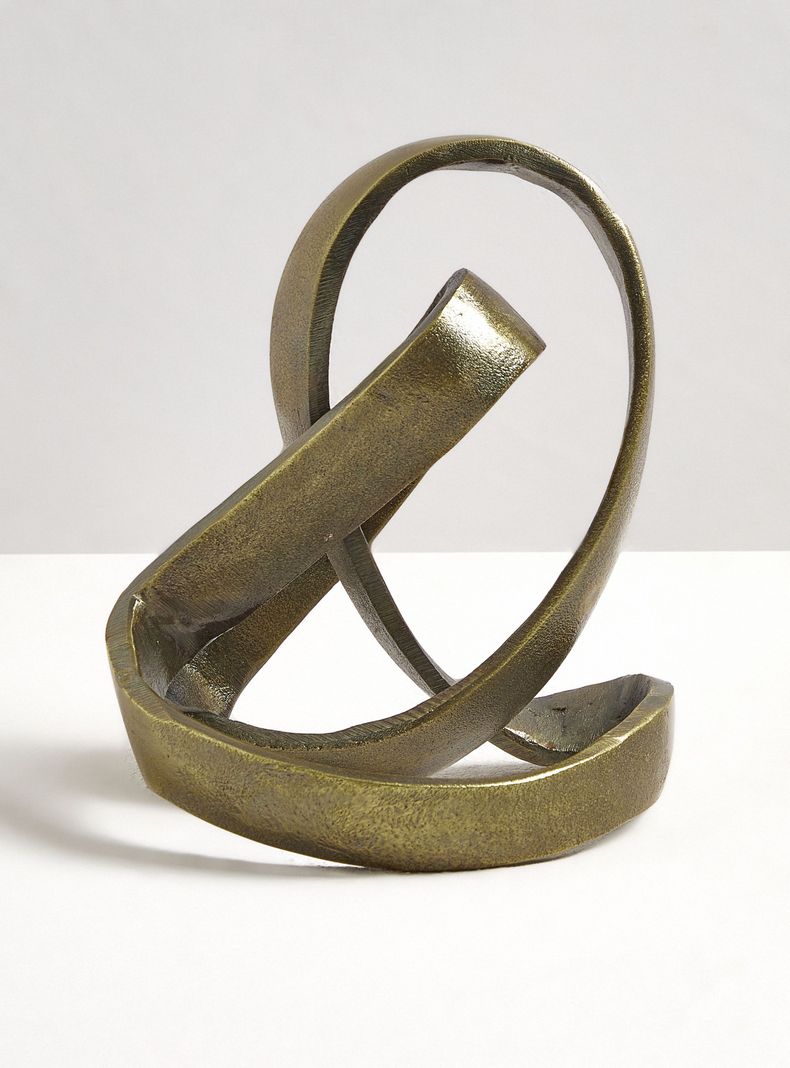 Adorno 23x13 cm Nudo bronce-0