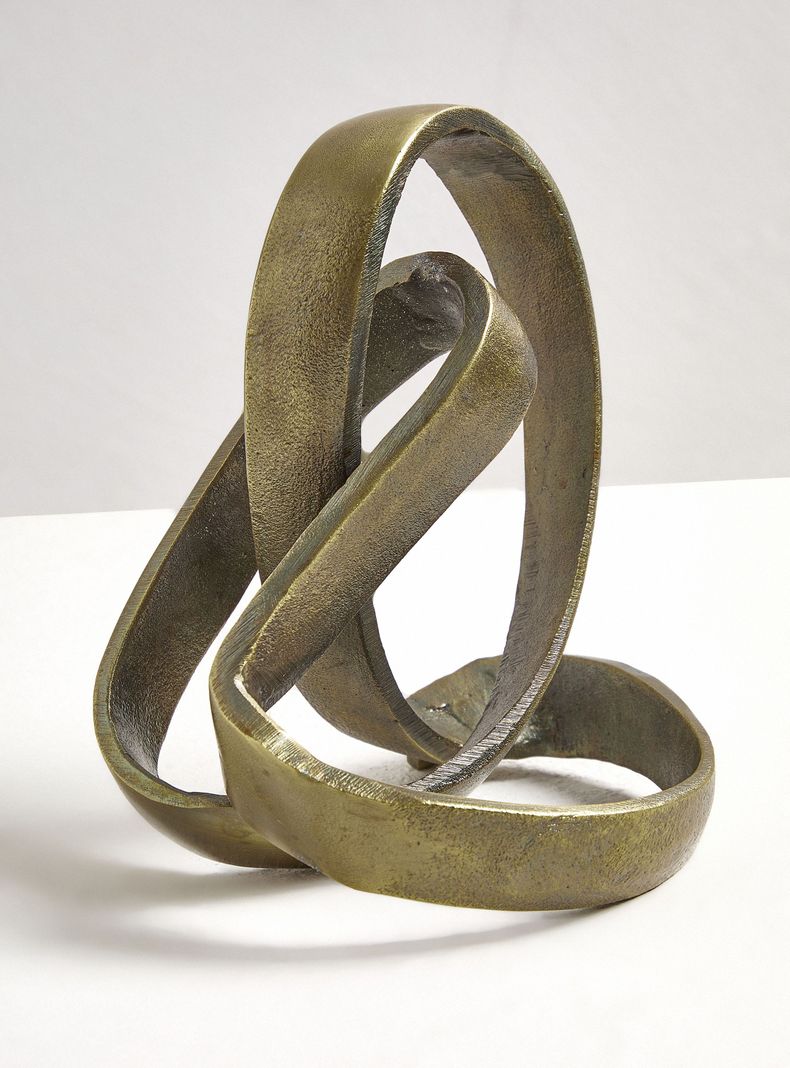 Adorno 23x13 cm Nudo bronce-2