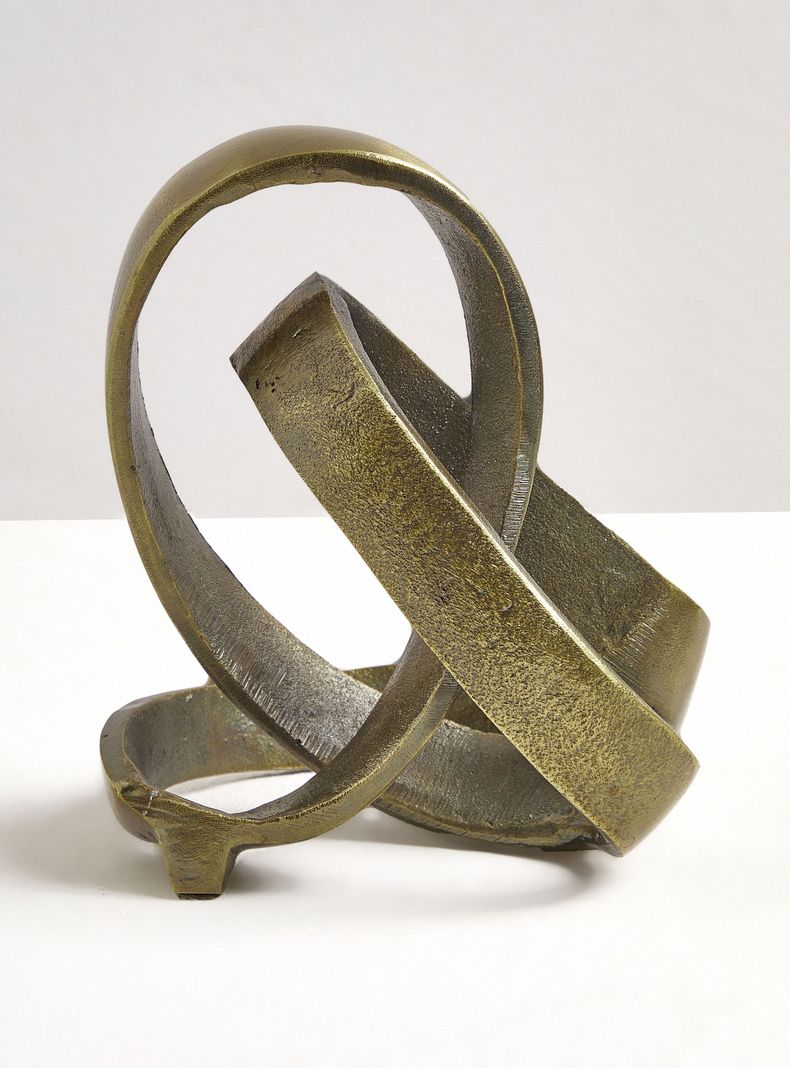 Adorno 23x13 cm Nudo bronce-3