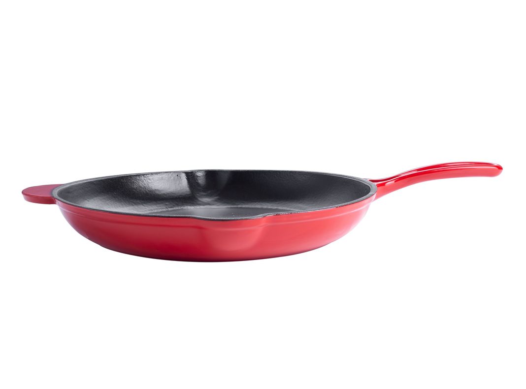 Sartén Ferro 31 cm Rojo Magefesa-0