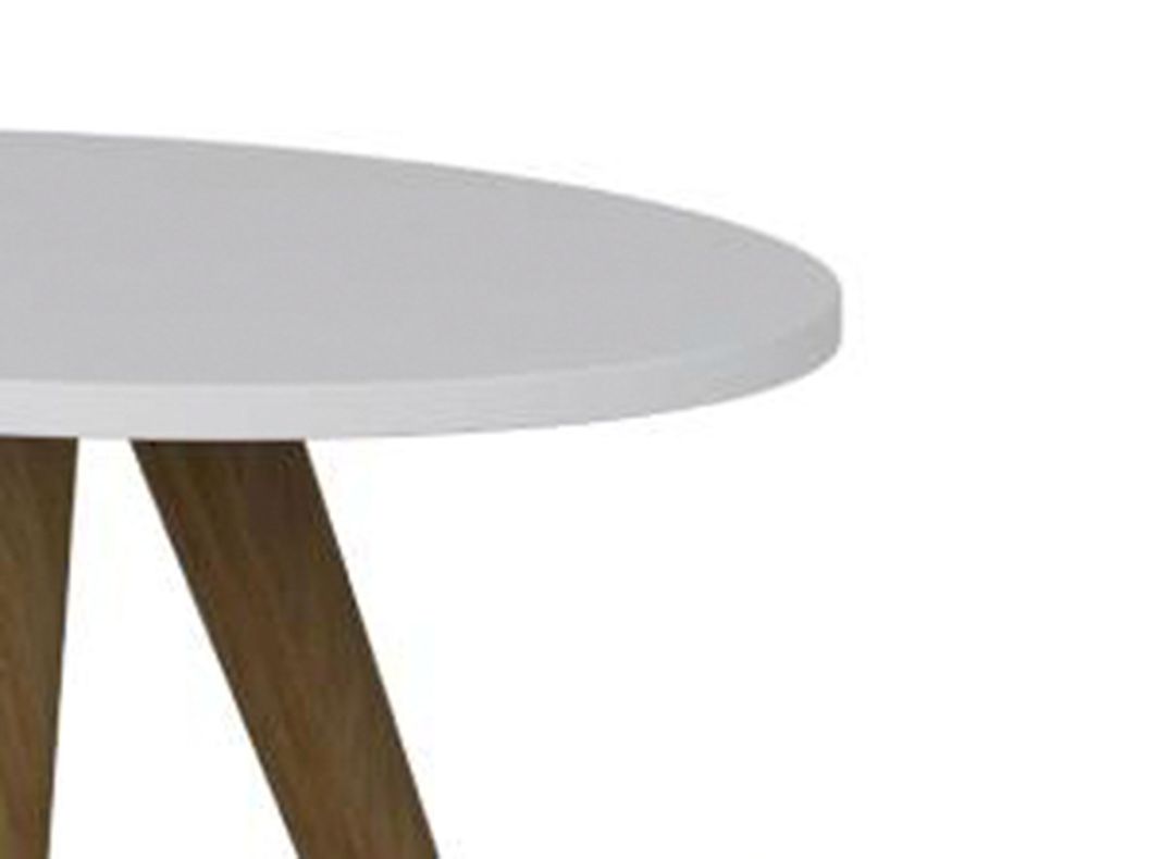 Mesa Ovalada Retro Blanca-2
