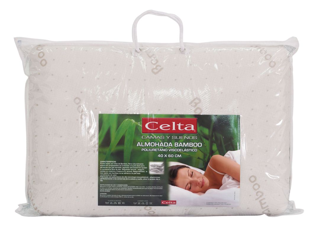 Pack Almohada Viscoelástica Bamboo Classic 40 x 60 cm-0