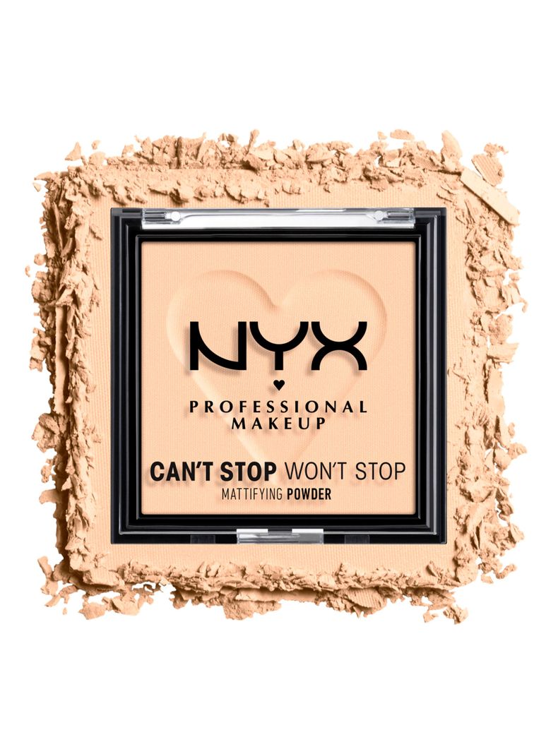 Polvo Nyx Professional Makeup Matificante Can'T Stop Won'T Stop - Light-3