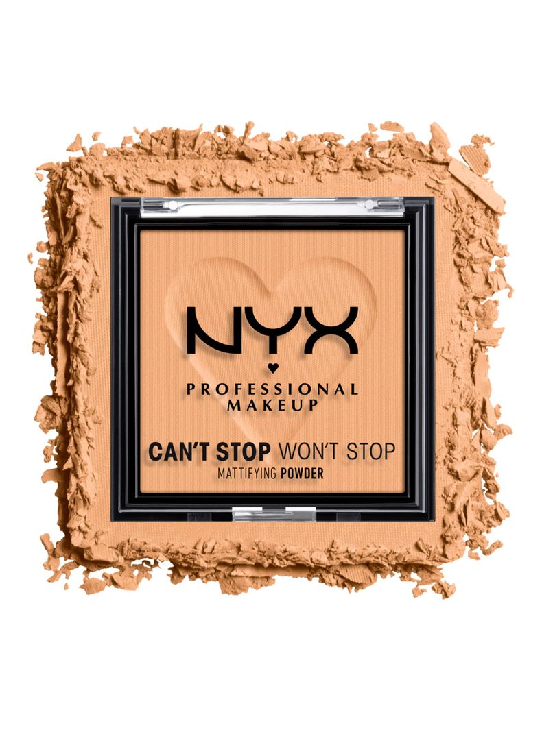 Polvo Nyx Professional Makeup Matificante Can'T Stop Won'T Stop - Golden-3