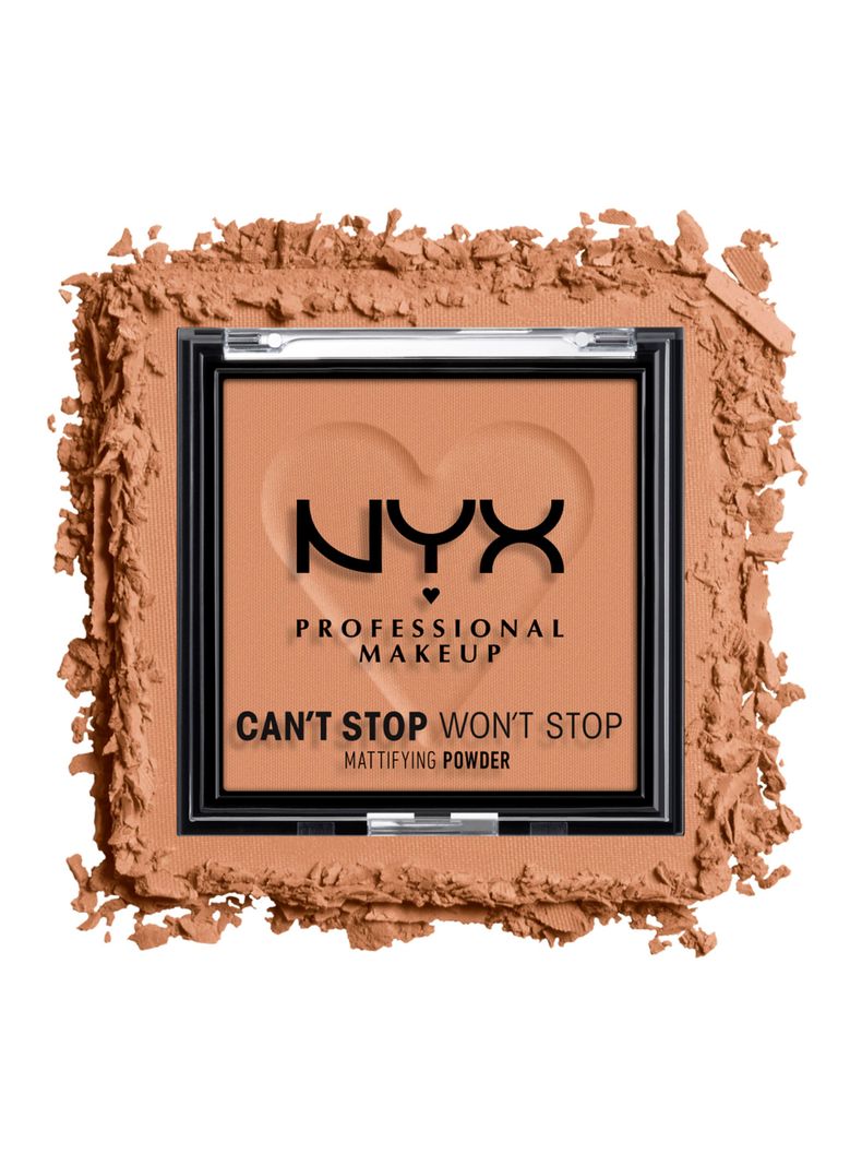 Polvo Nyx Professional Makeup Matificante Can'T Stop Won'T Stop - Caramel-3
