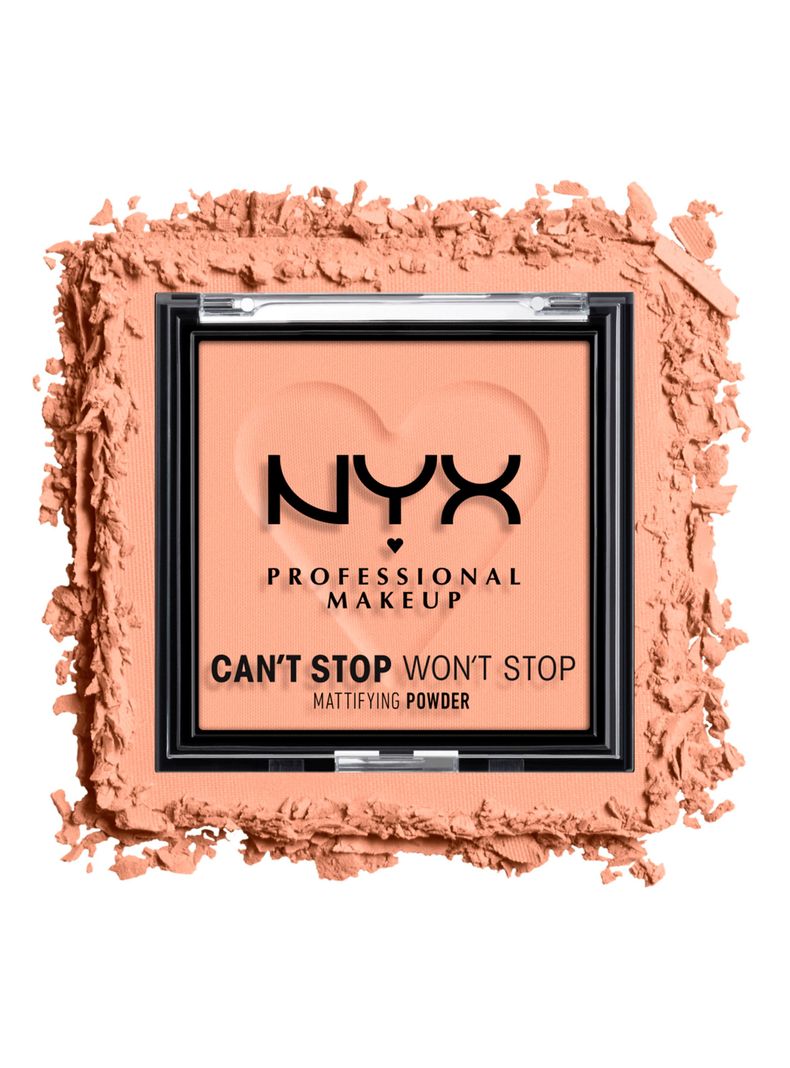 Polvo Nyx Professional Makeup Matificante Can'T Stop Won'T Stop - Bright Peach-3