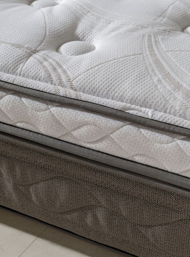 Cama Europea New Style 6 2 Plazas Base Normal + Set Muebles Veneto-4