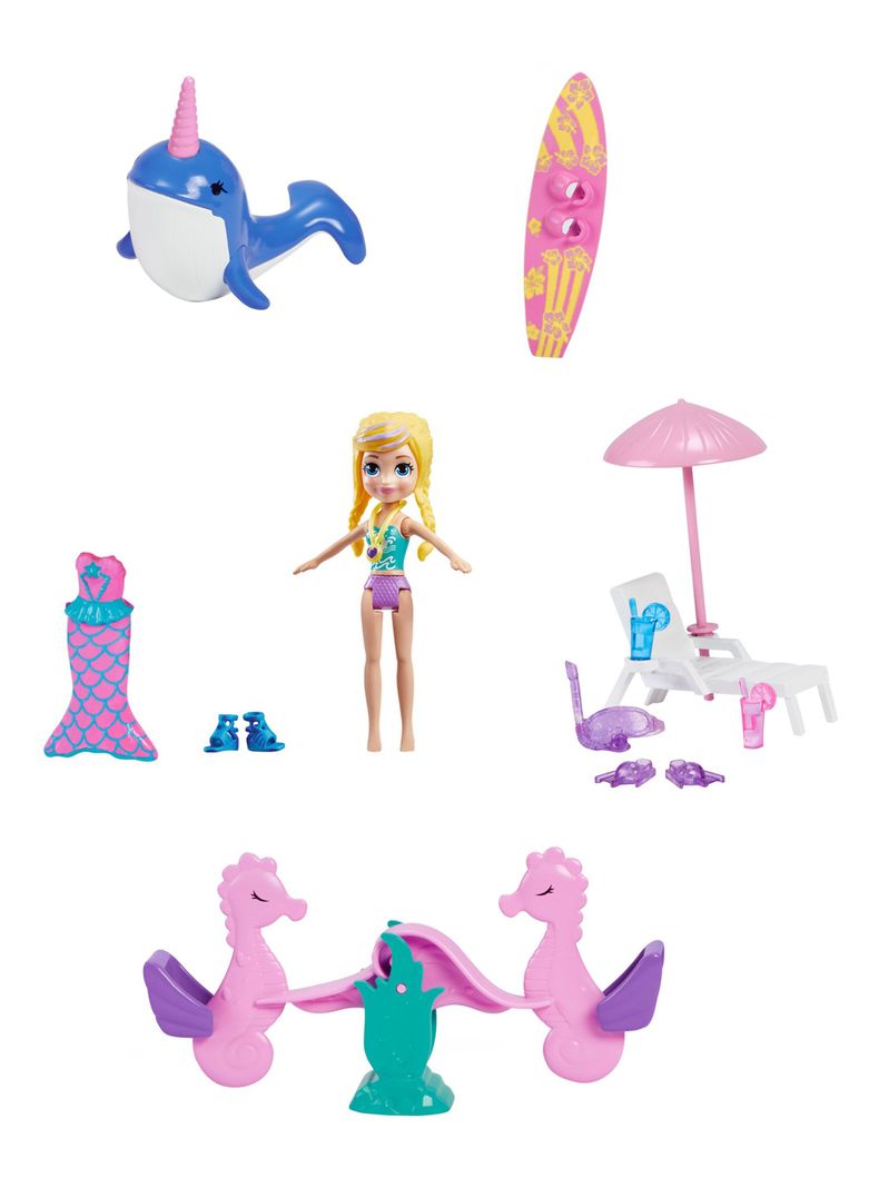Muñeca Polly Aventuras de Sirena-1