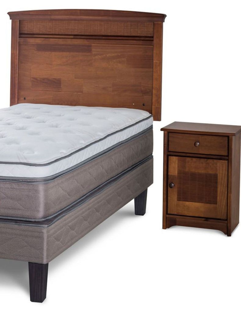 Cama Europea New Style 6 1.5 Plazas + Set Veneto-1