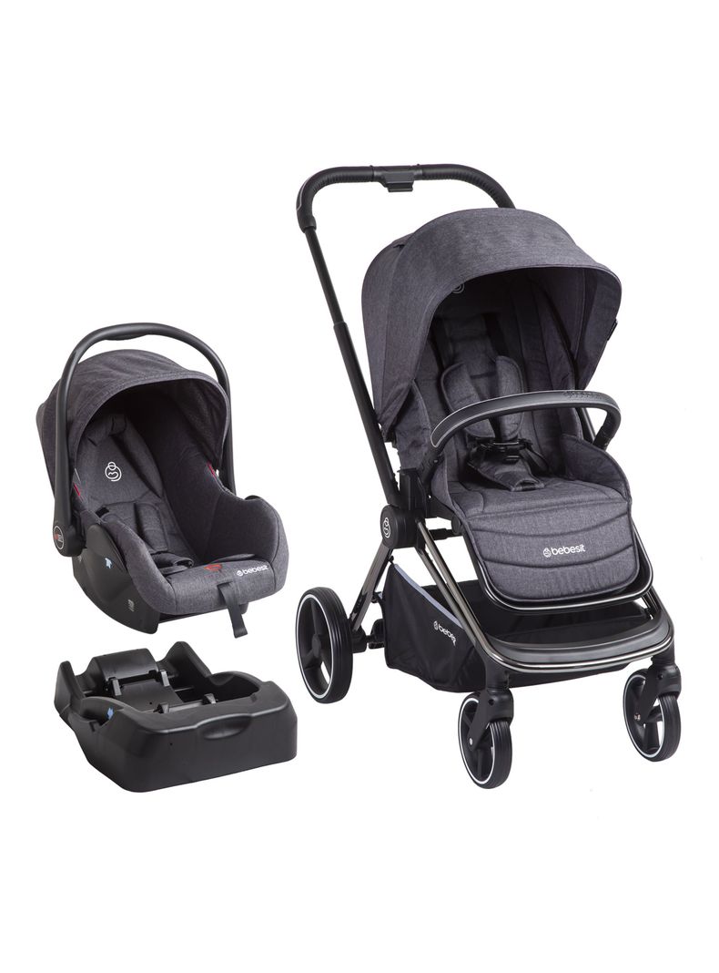 Coche Travel System Sonic Negro Bebesit-0