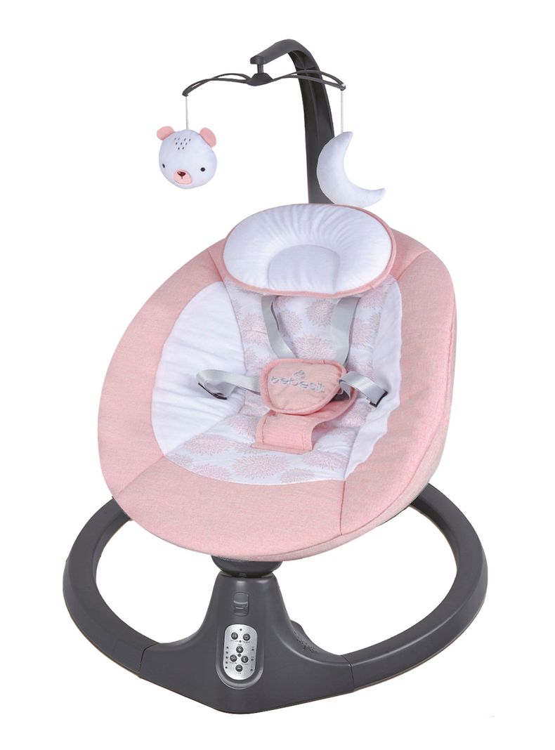 Silla Nido Bouncer Mecedora Baby Swing Rosada Bebesit-0