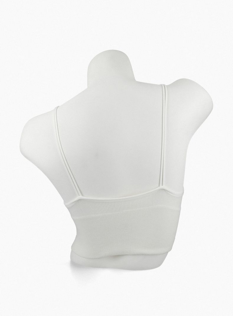 Bralette Top con Tirantes Finos Sólido-5