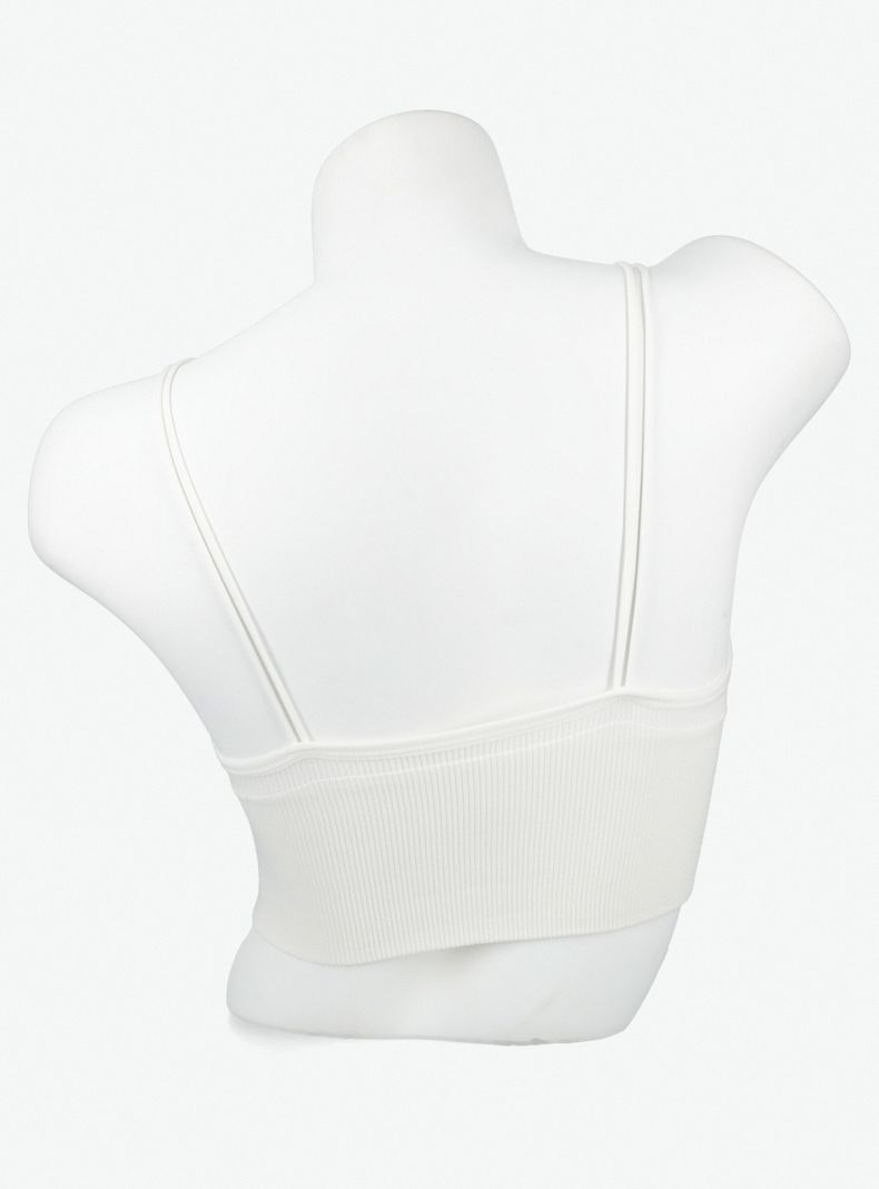 Bralette Top con Tirantes Finos Sólido-1