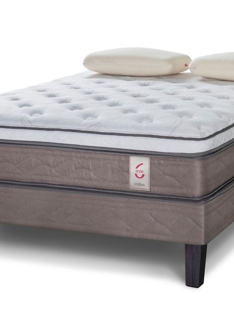 Cama Europea New Style 6 2 Plazas + Almohadas Memory Max-1