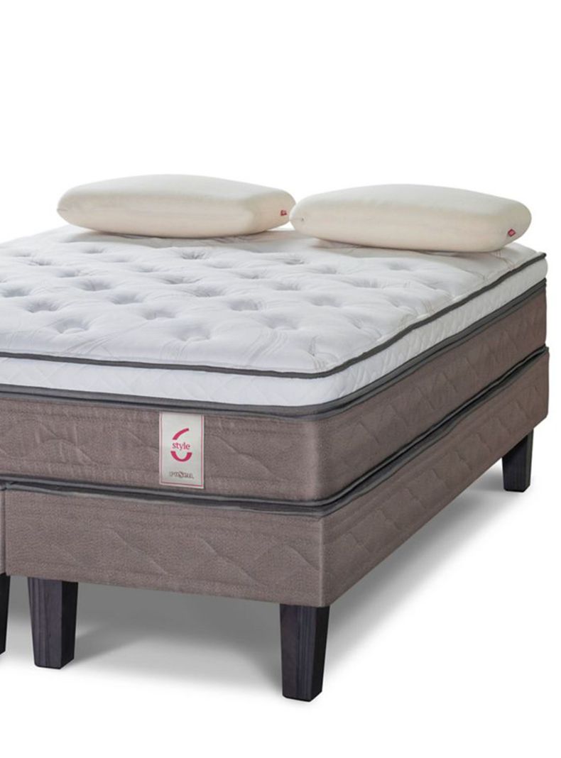 Cama Europea New Style 6 King + Almohadas Memory Max-1