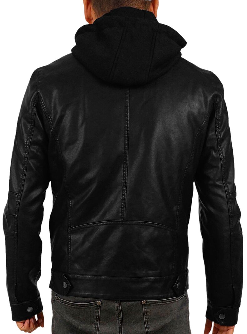 Chaqueta Pu Hoodie-1