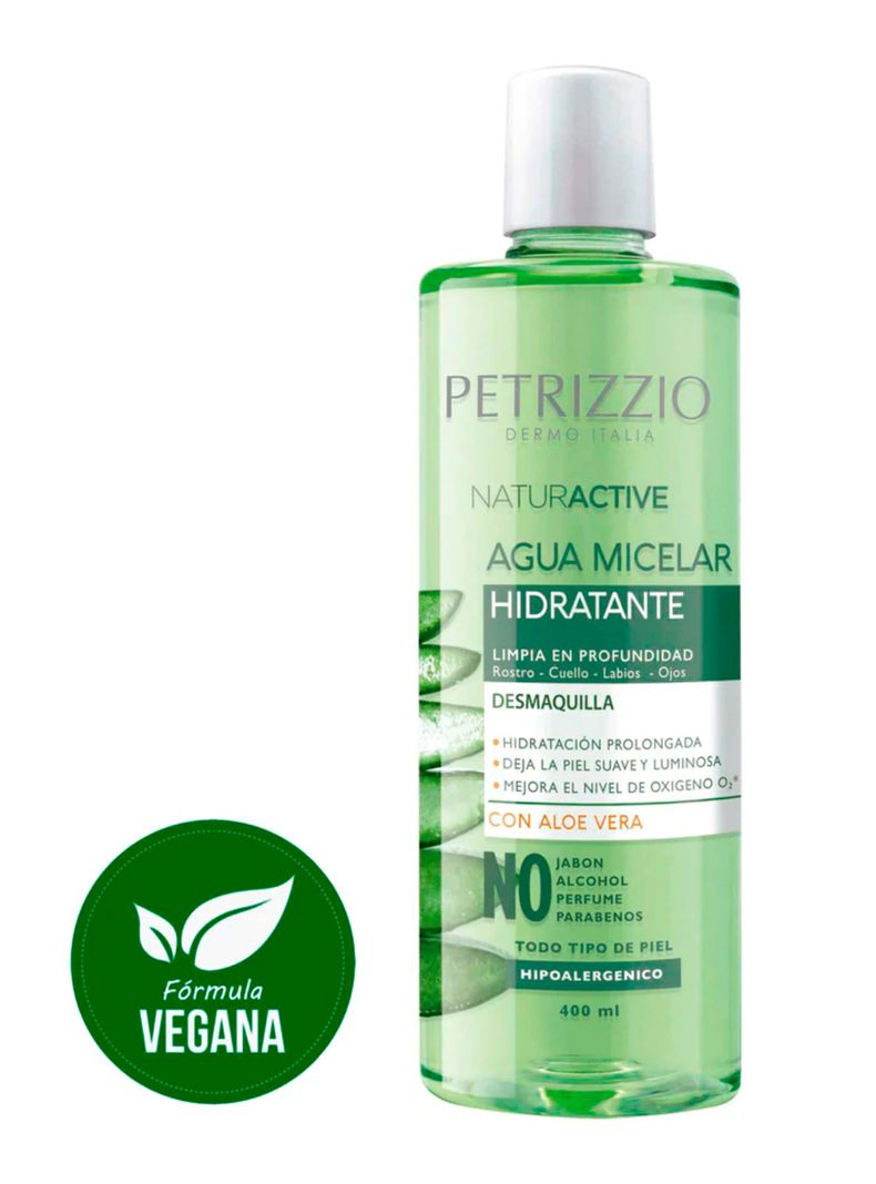 Agua Micelar Aloe Vera Naturactive 400 ml-1