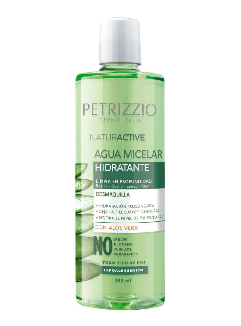 Agua Micelar Aloe Vera Naturactive 400 ml-0
