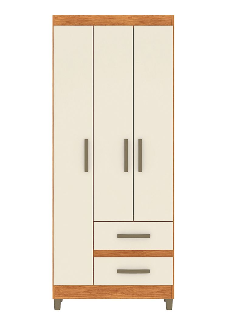 Closet Porto 3 Puertas 2 Cajones
