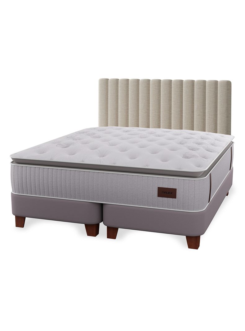 Cama Europea Heritage 2 Plazas 150x200 cm + Respaldo Tubular