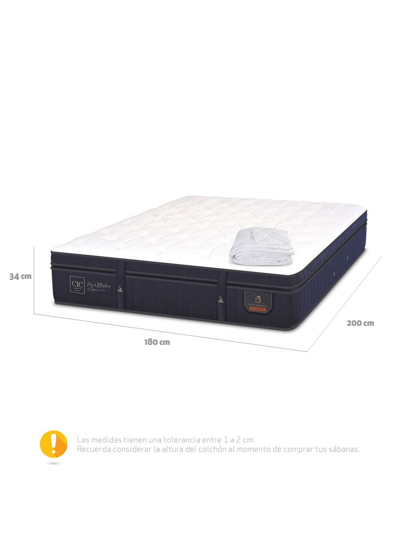 Colchón Super Premium 1.80 x 2 Mts + Cubrecolchón-1