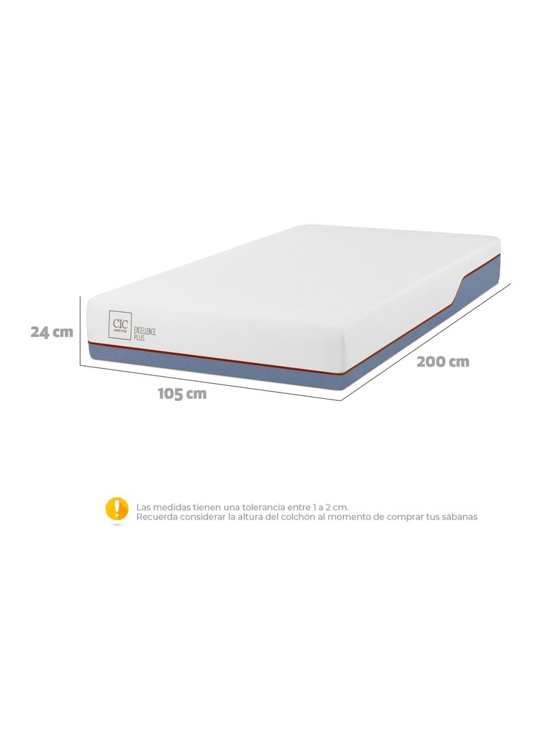 Colchón Excellence Plus 1.5 Plazas x 200 cm + Almohada-1