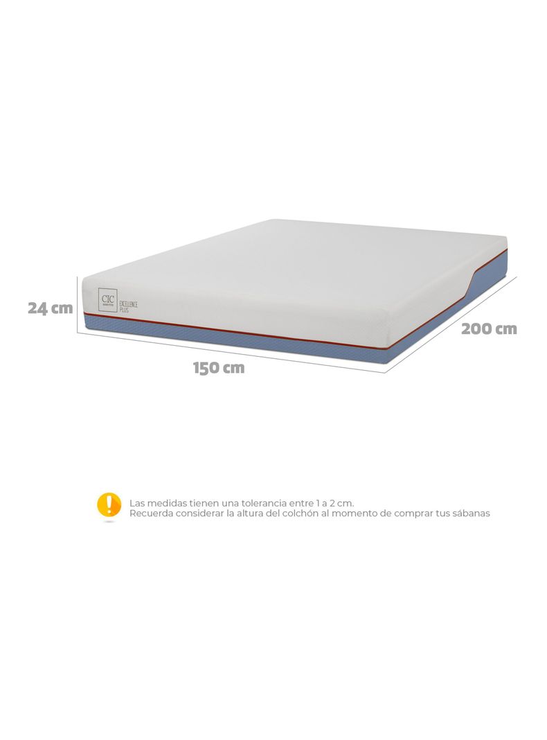 Colchón Excellence Plus 2 Plazas x 200 cm + Almohada-1