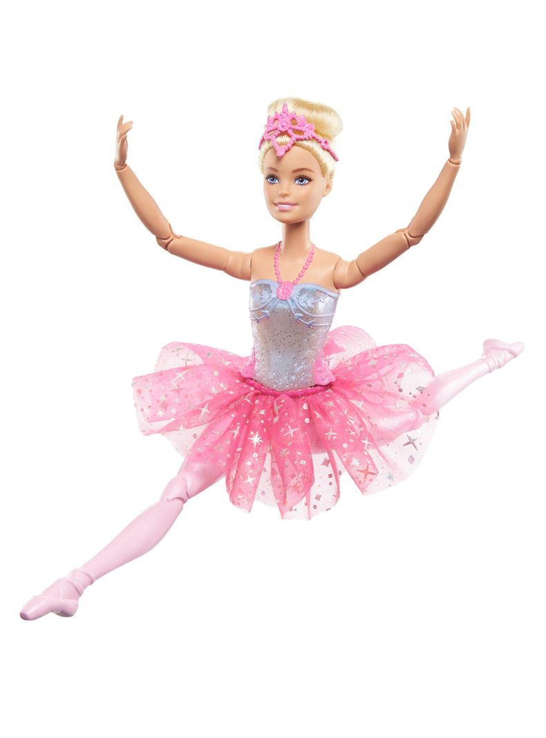 Muñeca Bailarina Luces Brillantes Tutú Rosa-1