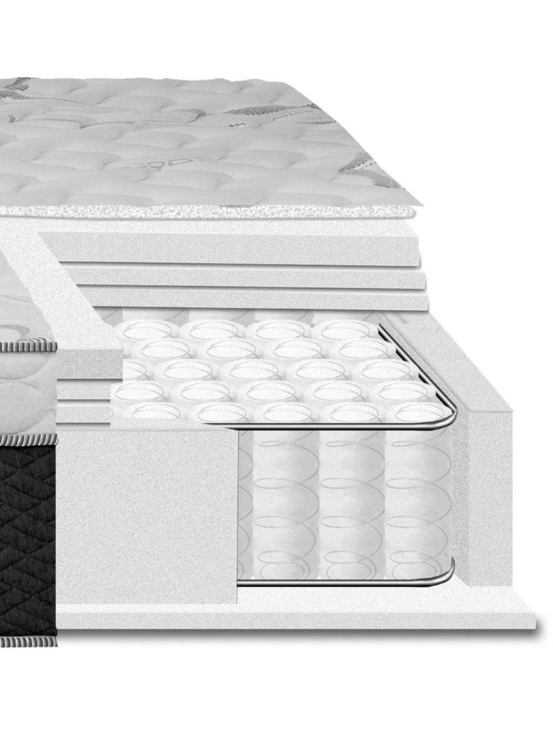 Cama Europea Everest 2 Plazas Base Dividida + Set Muebles Mallorca-1
