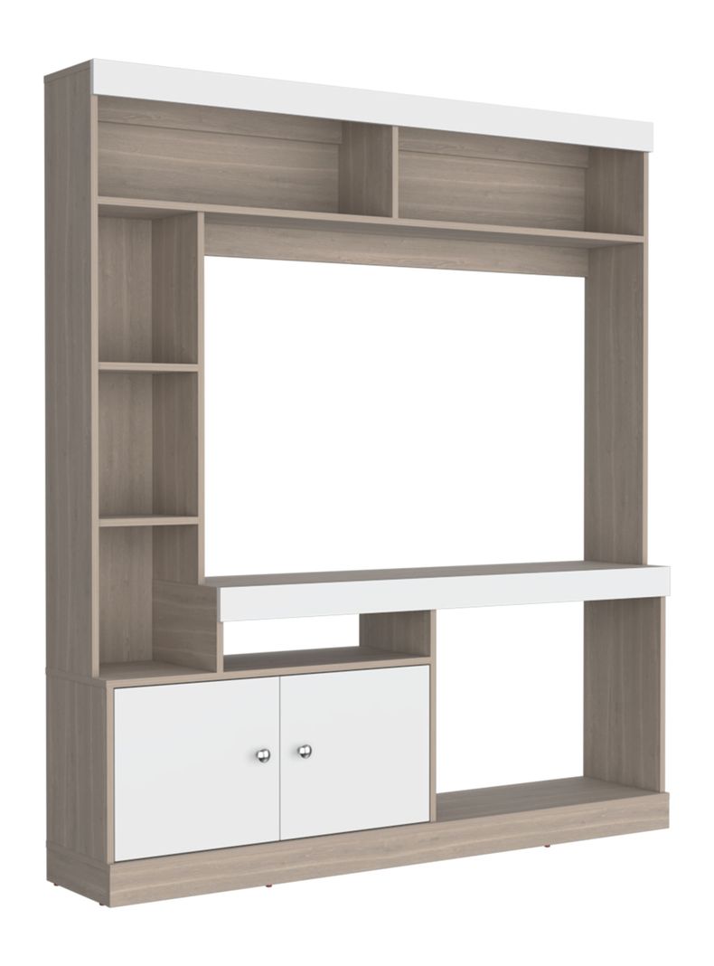 Estante TV 65' Dante 180.6x180x30.3 cm Bardolino y Blanco Beige