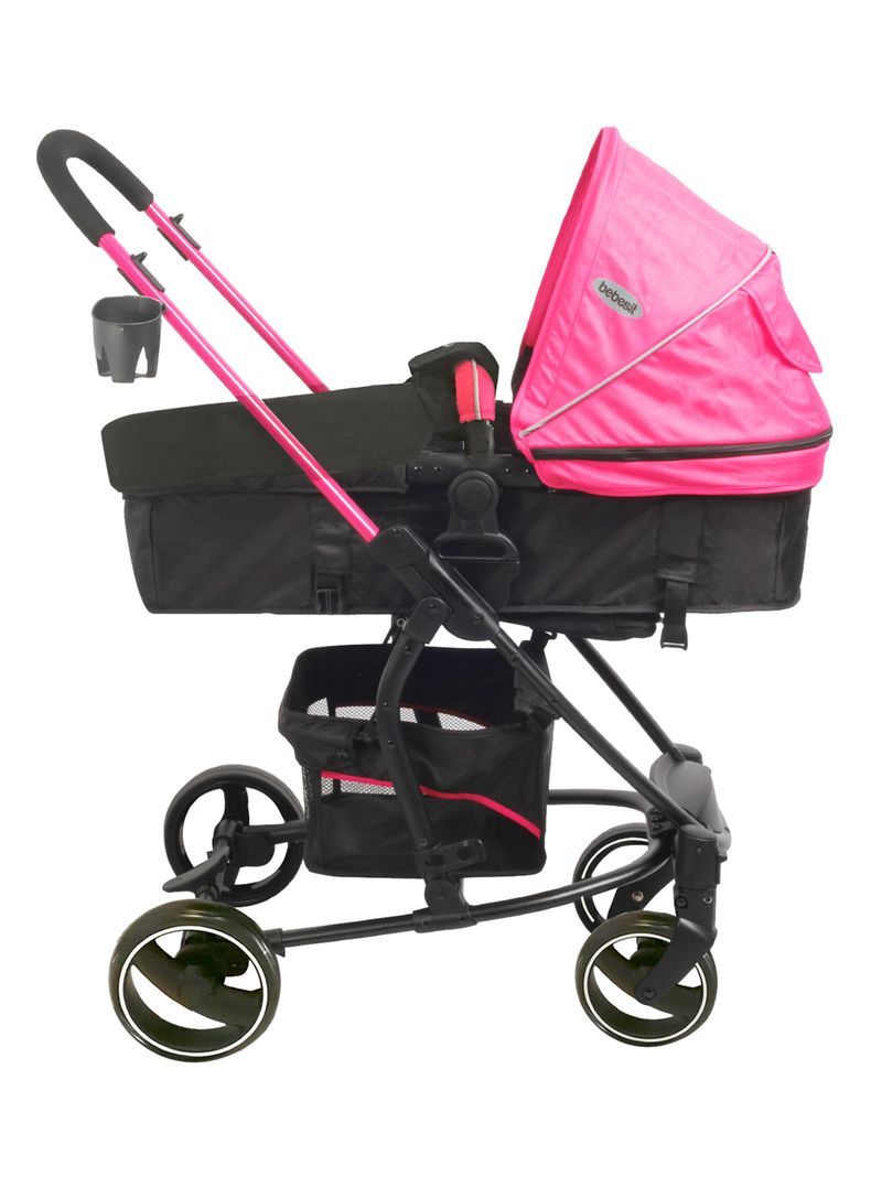 Coche Travel System Alfa SX Rosado Bebesit-2