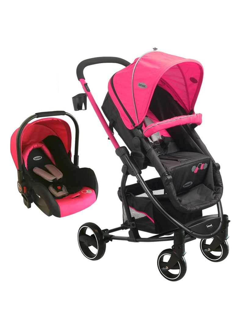 Coche Travel System Alfa SX Rosado Bebesit-0