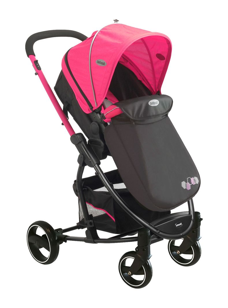 Coche Travel System Alfa SX Rosado Bebesit-1