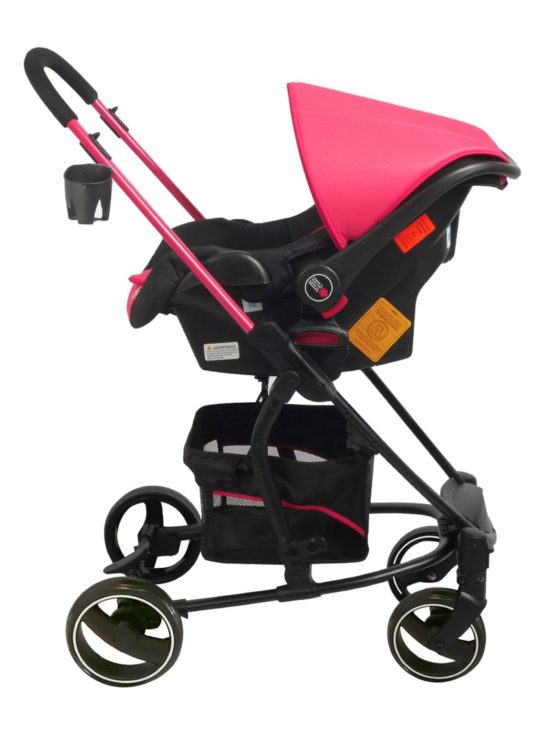 Coche Travel System Alfa SX Rosado Bebesit-3