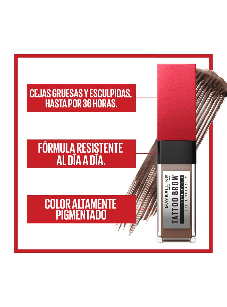 Gel de Cejas Tattoo Brow 3D Gel Medium Brown 2.1 g-3
