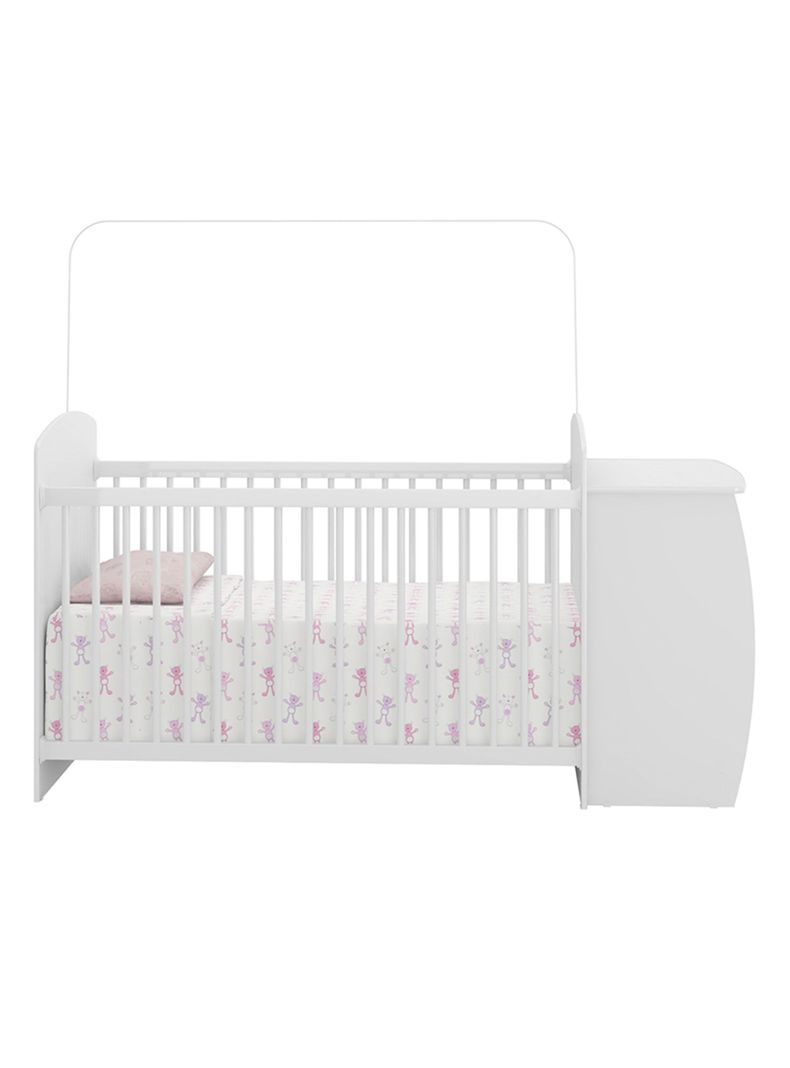 Cuna con Mudador Bambini Rosado-2