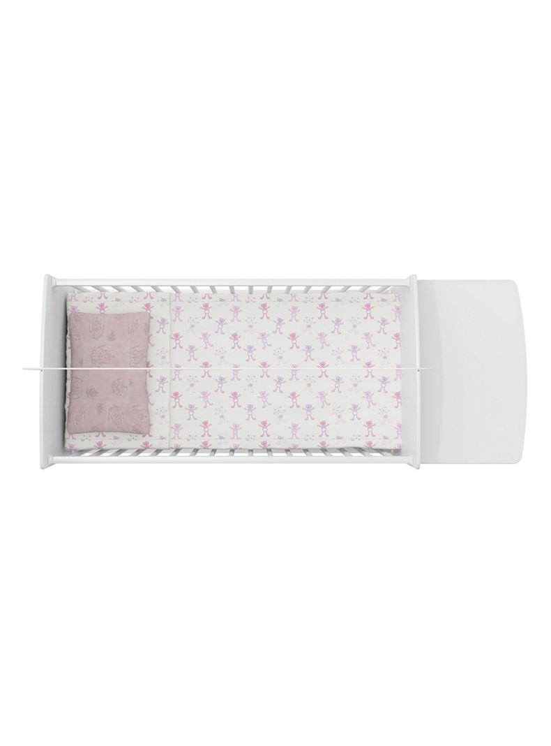 Cuna con Mudador Bambini Rosado-3