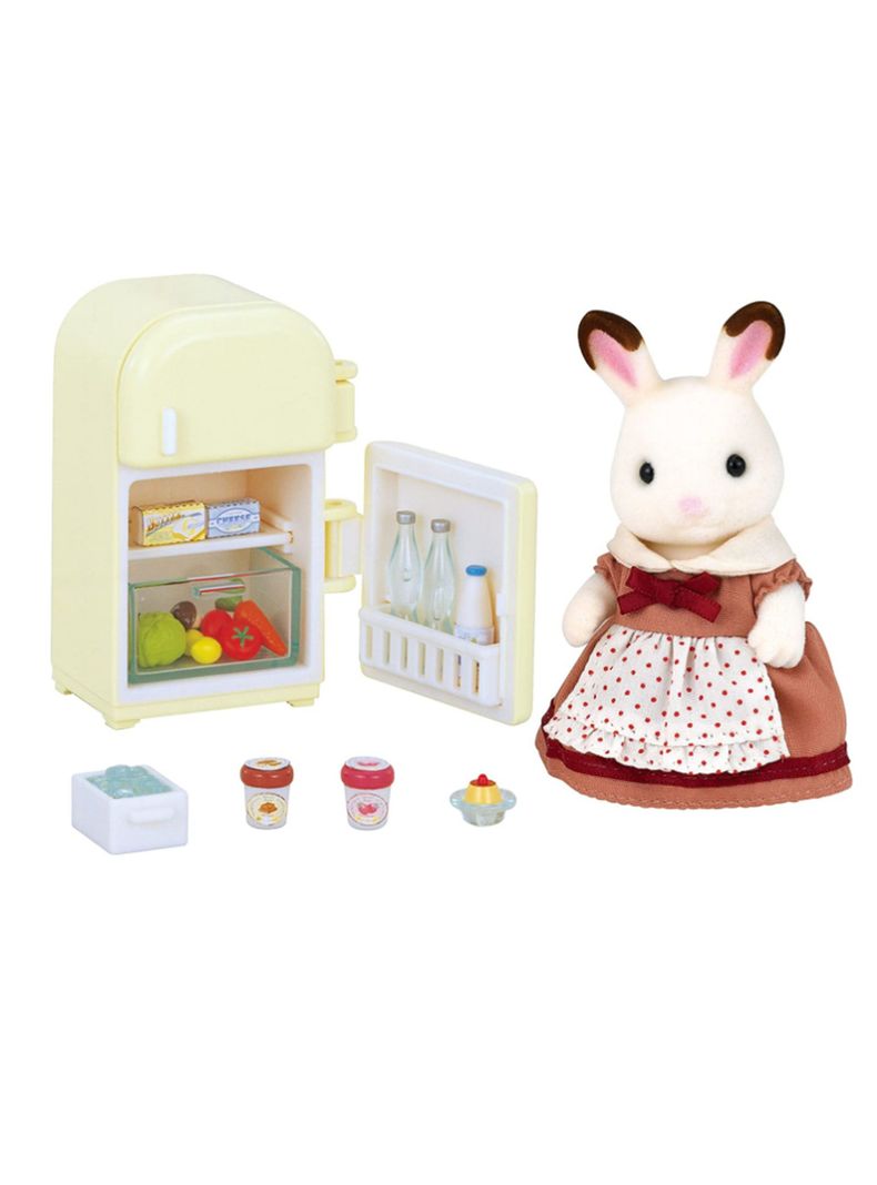 Set Sylvanian Families Coneja con Refrigerador-1
