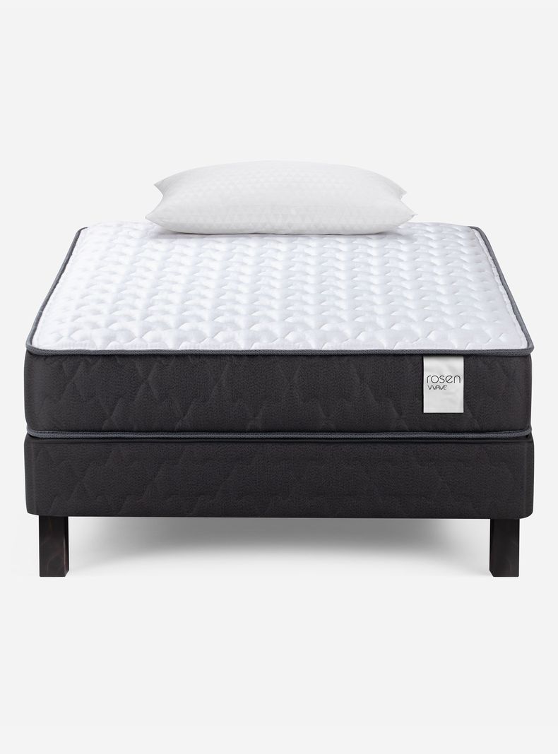 Cama Europea Wave 1 Plaza x190 cm + Almohada-1