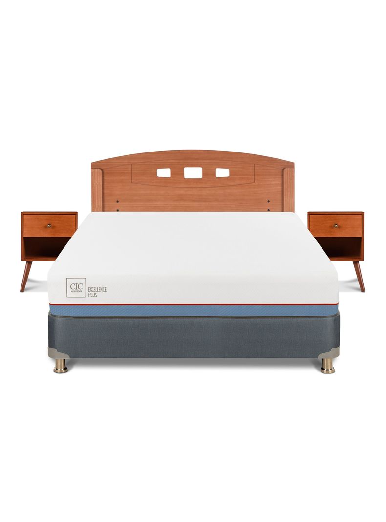 Cama Americana Excellence Plus 2 Plazas + Set de Muebles Gales-2
