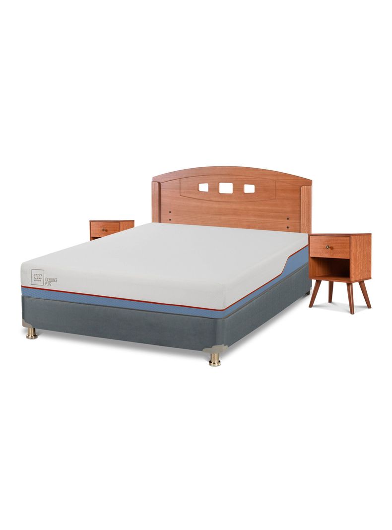 Cama Americana Excellence Plus 2 Plazas + Set de Muebles Gales-0