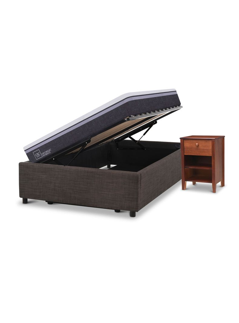 Cama Space Box Ortopedic Advance 1.5 Plazas +Muebles Torino-1