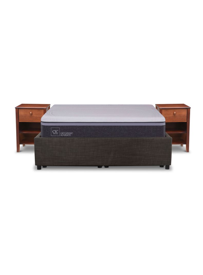 Cama Space Box Ortopedic Advance 2 Plazas + Set Muebles